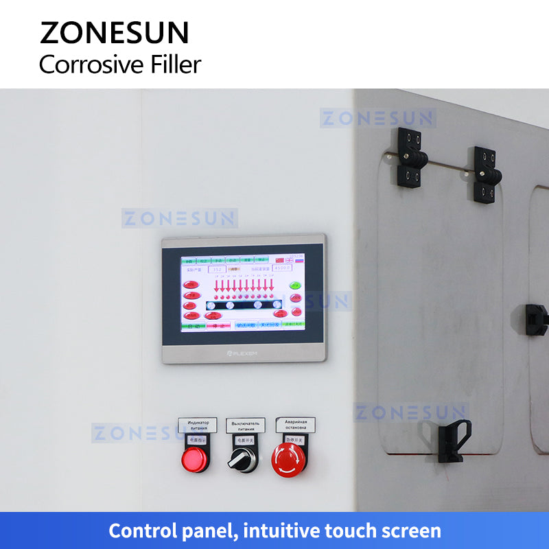 Zonesun ZS-YTCR10A Corrosive Filling Machine Touch Screen