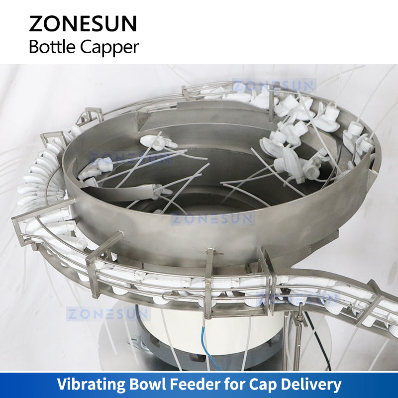 Zonesun ZS-XG23 Continuous Motion Capping Machine Bowl Feeder