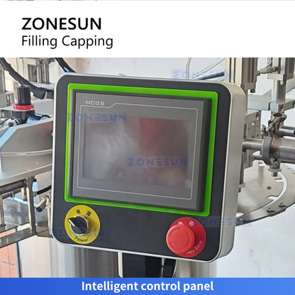 Zonesun ZS-ZLFC2 Automatic Spout Pouch Filling and Capping Machine Touch Screen