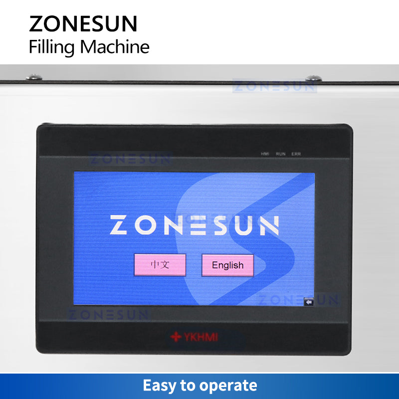 ZONESUN ZS-GTMP30L Liquid Filling Machine Touch Screen