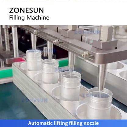 Zonesun ZS-JRF4 4 Head Hot Filling Machine Lifting Nozzle