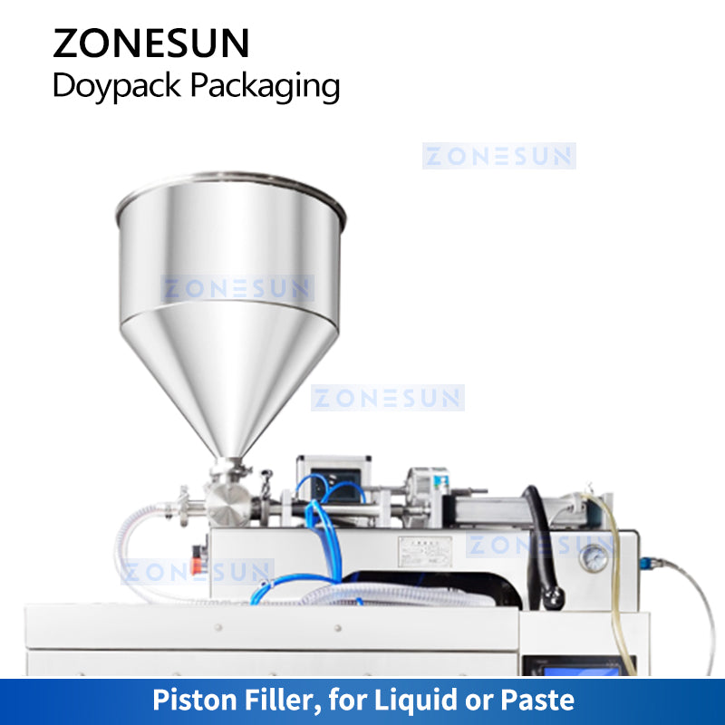 ZS-FSGT1 Liquid Pouch Filling and Sealing Machine Piston Filler