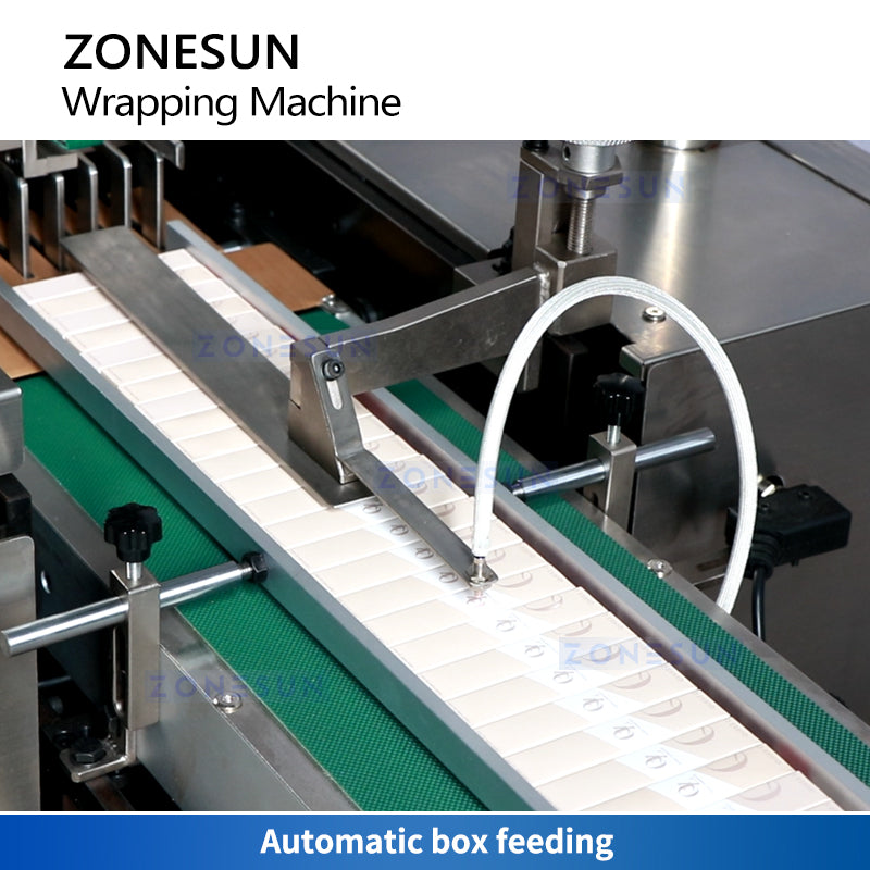 Zonesun ZS-TD650 Automatic Cellophane Wrapping Machine Box Feeding