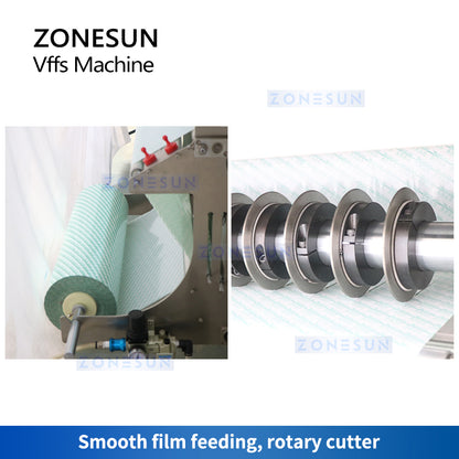 ZONESUN Automatic VFFS Granule Packaging Machine Vertical Form Fill Seal Bagger Stick Sachet 12 Lanes ZS-FSL12