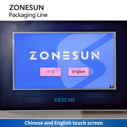 Zonesun ZS-WMC250L Horizontal Flow Wrapper Touch Screen