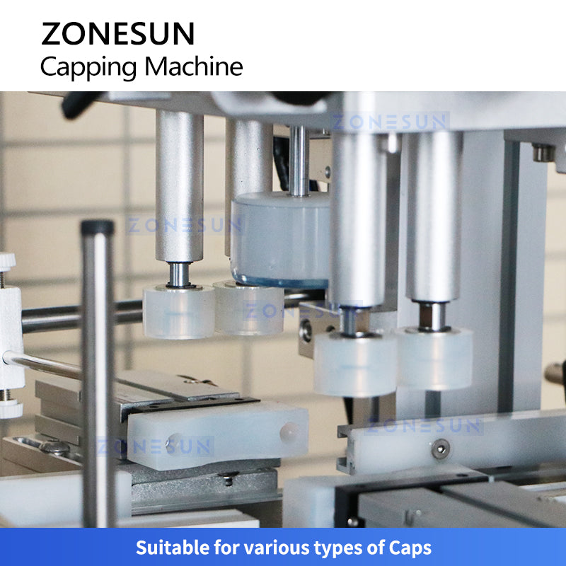 Zonesun ZS-XG1870 4-wheel Bottle Capping Machine Capping Mechanism