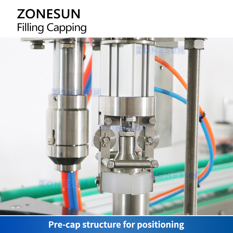 Zonesun ZS-QW1600 Aerosol Can Filling Capping Machine Pre-capping Station