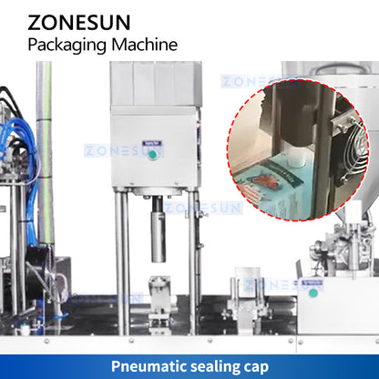 ZONESUN Gable Top Packaging Machine Milk Yogurt Filler Carton Filling Equipment ZS-GTC1000