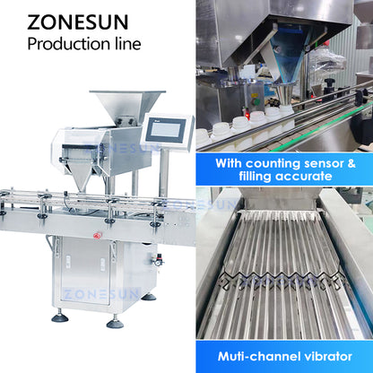 Automatic Gummy Candy Counting Bottling Line Counting Machine