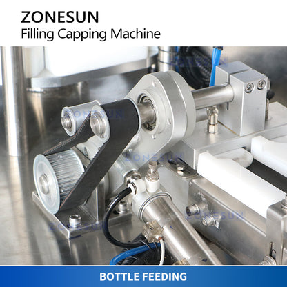 ZONESUN Automatic Pocket Perfume Packaging Machine Bottle Feeding