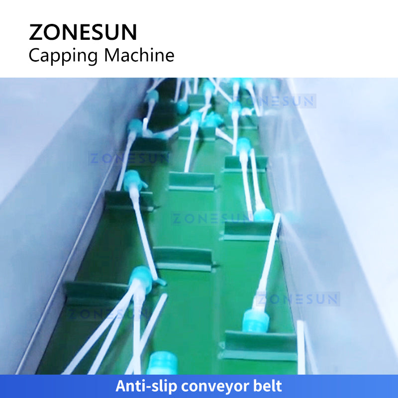 Zonesun ZS-BCM8 High Speed Pump Bottle Capping Machine Pump Elevator