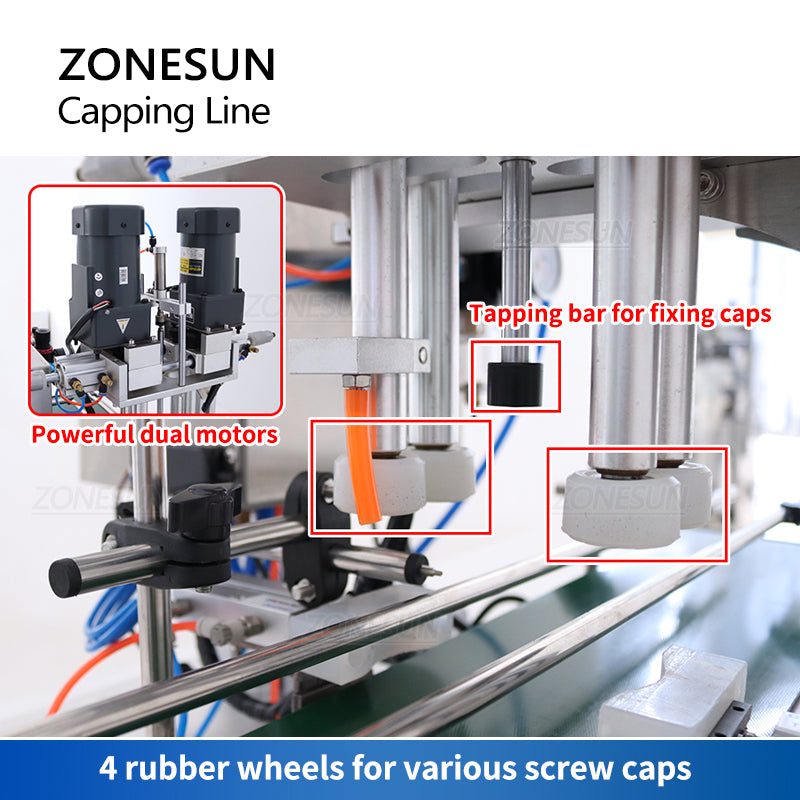 Zonesun ZS-XG6100C Automatic Screw Capping Machine Capping Mechanism