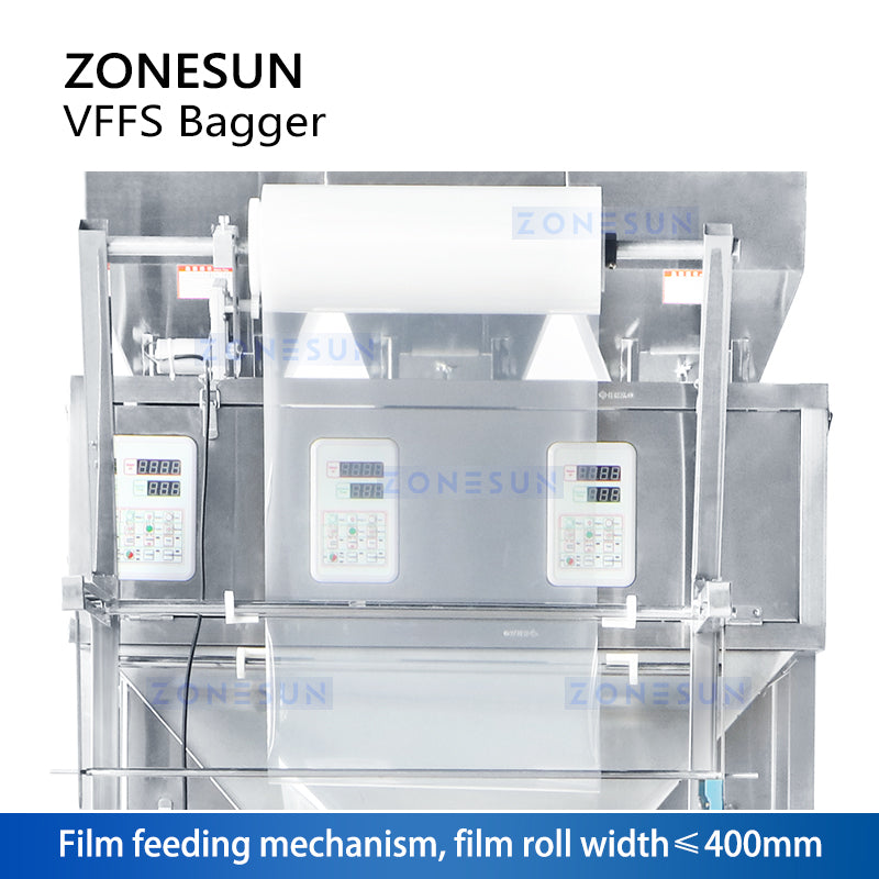 ZONESUN ZS-FS02 Automatic Vertical Form Fill Seal Machine Film Feeding