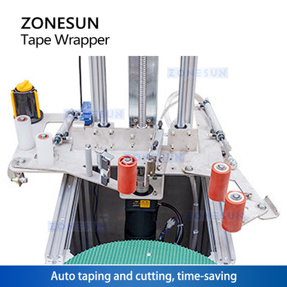 ZONESUN Automatic Tape Wrapping Machine ZS-TW5050 Taping Mechanism