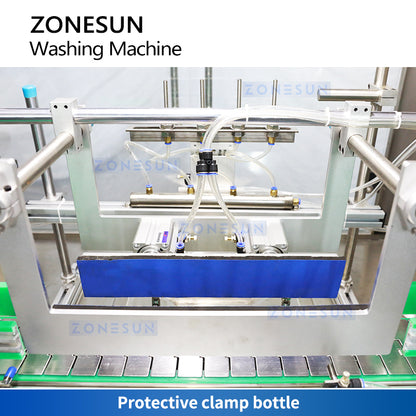 Zonesun ZS-WB04 Airjet Cleaning Machine Bottle Clamping Structure