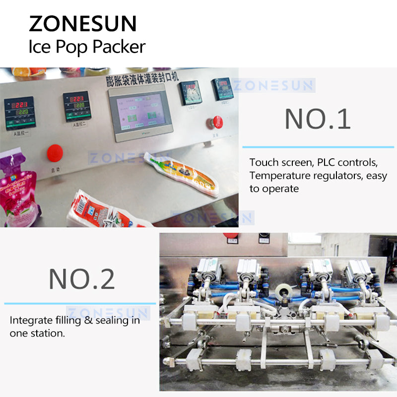 Zonesun ZS-FS8 Ice Pop Packer | Stick Packing Machine