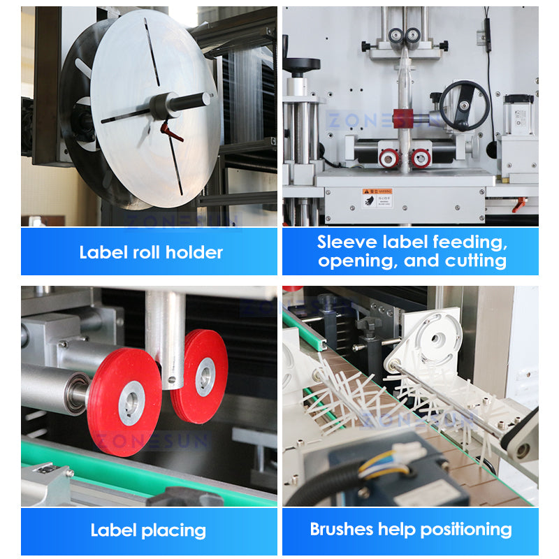 ZONESUN ZS-STB150R Automatic Bottle Filling Line Capping Shrink Sleeve Machine