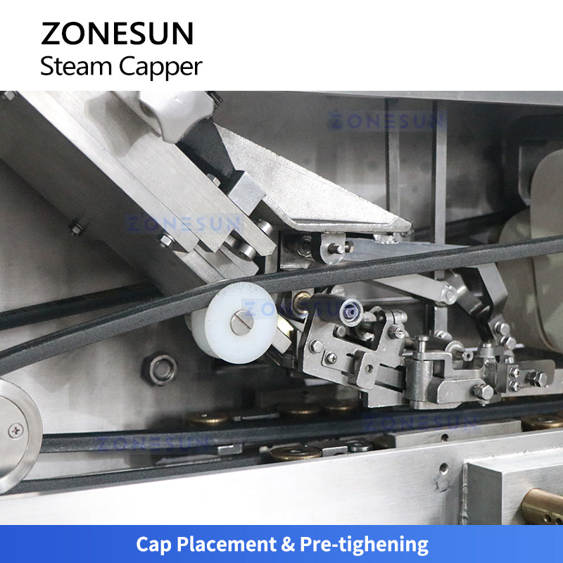 Zonesun ZS-XG01 Steam Vacuum Capping Machine Cap Placement