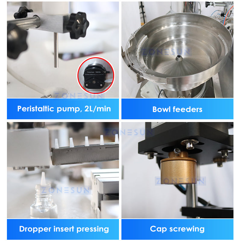 Zonesun Production Line ZS-FAL180B1 Filling and Capping Machine