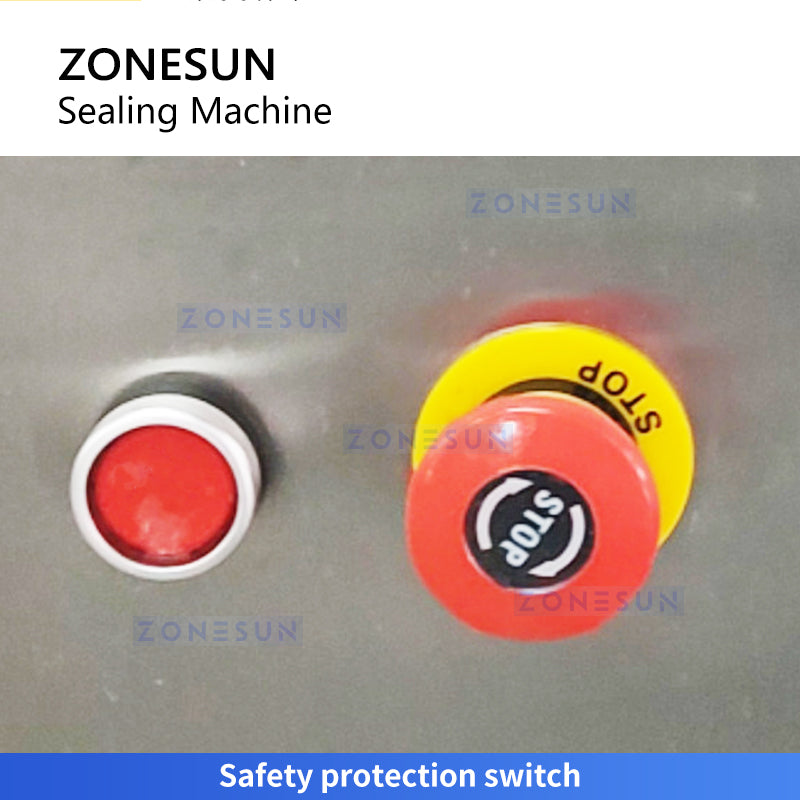 Zonesun ZS-RGS1 Tube Orifice Foil Sealing Machine E-stop Switch