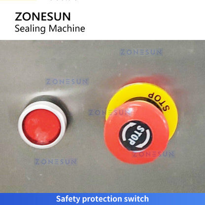 Zonesun ZS-RGS1 Tube Orifice Foil Sealing Machine E-stop Switch