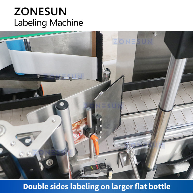 ZONESUN ZS-TB300R Automatic Flat Bottle Labeling Machine Labeling Head