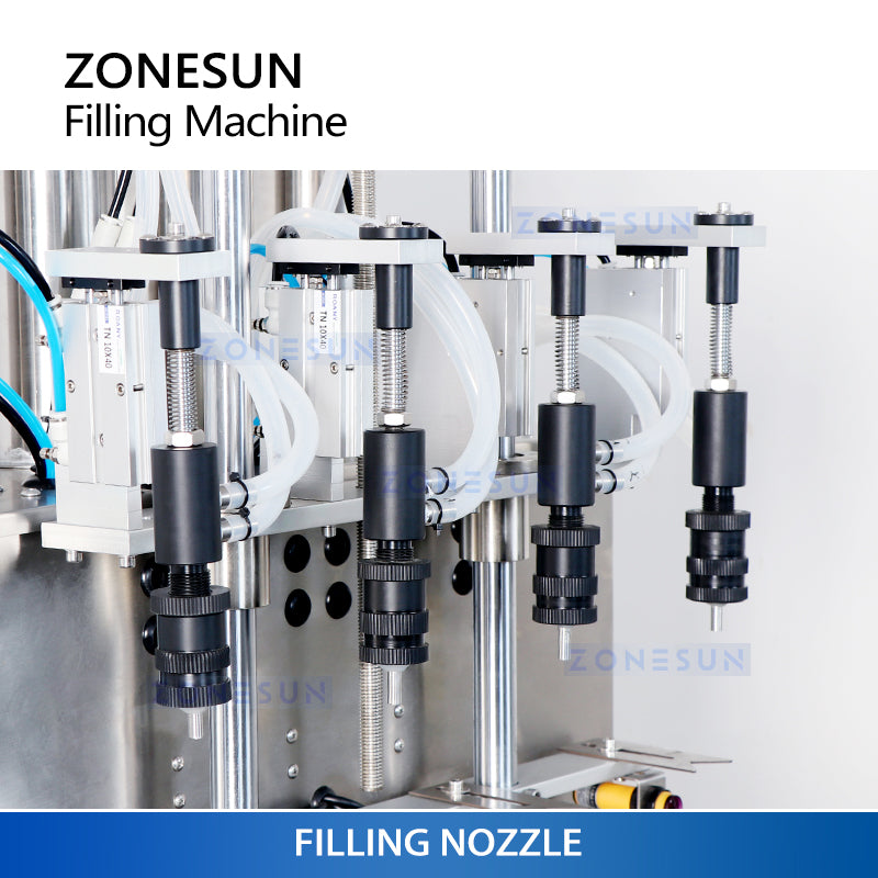 ZONESUN ZS-YTZL500 Máquina semiautomática de llenado de perfume líquido al vacío con 4 boquillas