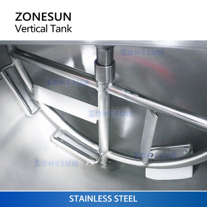 ZONESUN ZS-CG200L Industrial Cooker with Mixer and Heater Agitator for Meat Food Precooked Meals