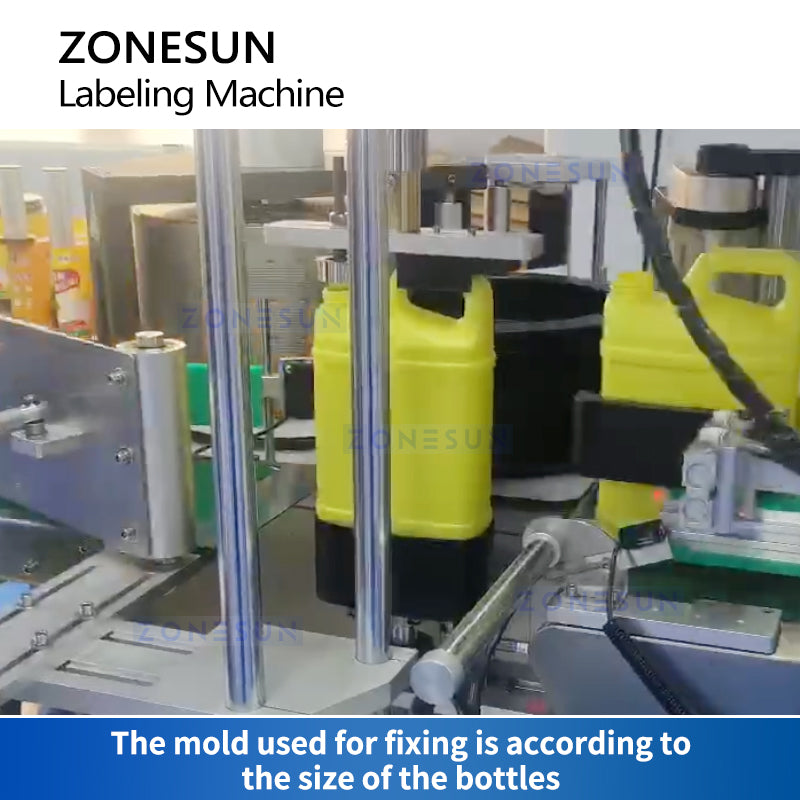 ZONESUN Automatic Hot Melt Glue Labeling Machine ZS-GTB12S Custom Jig