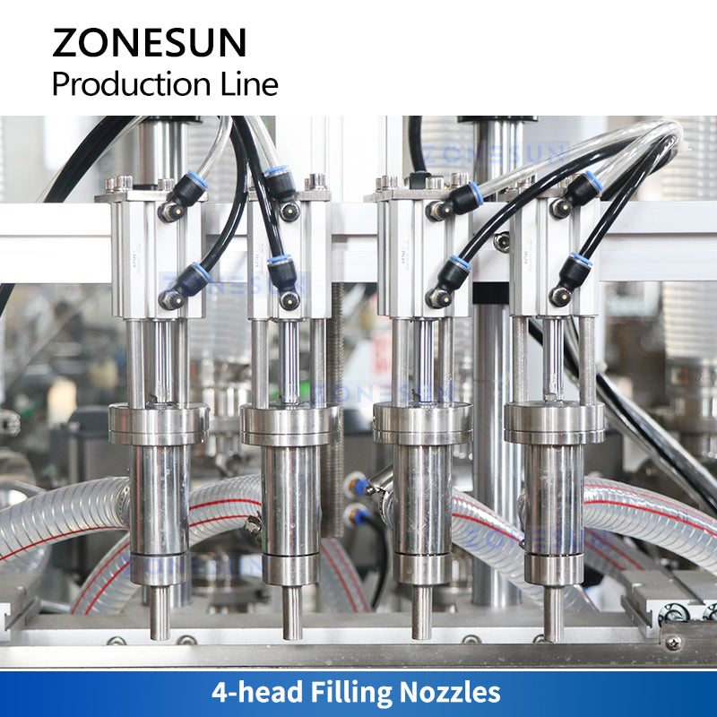 ZONESUN ZS-FALU3 Sauce Bottling Line Thick Paste Filling and Capping Machine Packaging Equipment