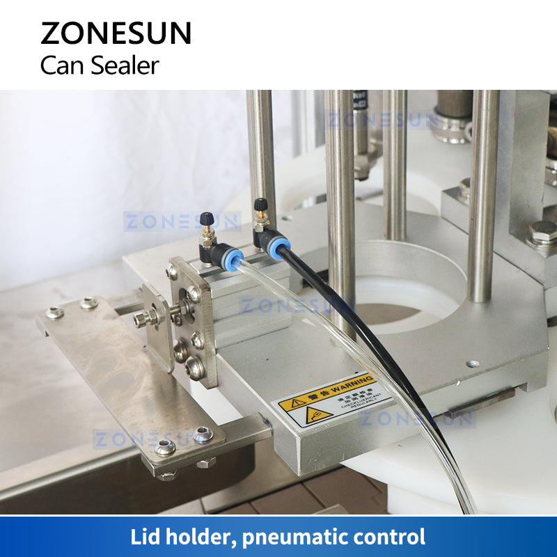ZONESUN Automatic Can Seaming Machine Tin Sealer ZS-AFK300 Lid Holder