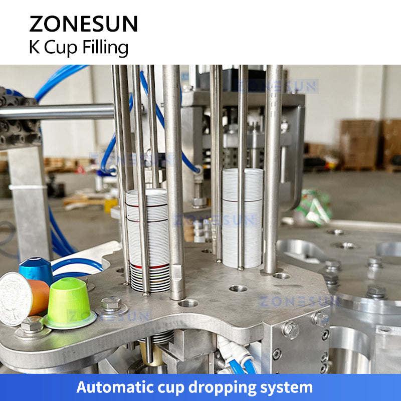 Zonesun ZS-KCFC2 Coffee K Cup Filling Machine Monoblock Cup Loading Station