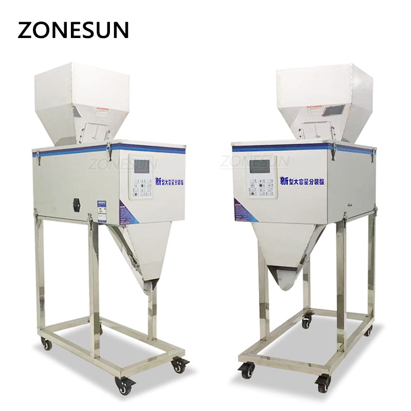 ZONESUN ZS-3000C 20-3000g Máquina de enchimento de pesagem de pó granular