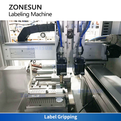 Zonesun ZS-STB1 CCD Visual Inspection Labeling Machine with Feeder and Accumulator