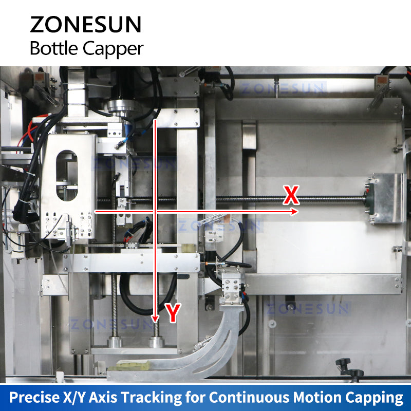 Zonesun ZS-XG23 Continuous Motion Capping Machine X/Y Tracking