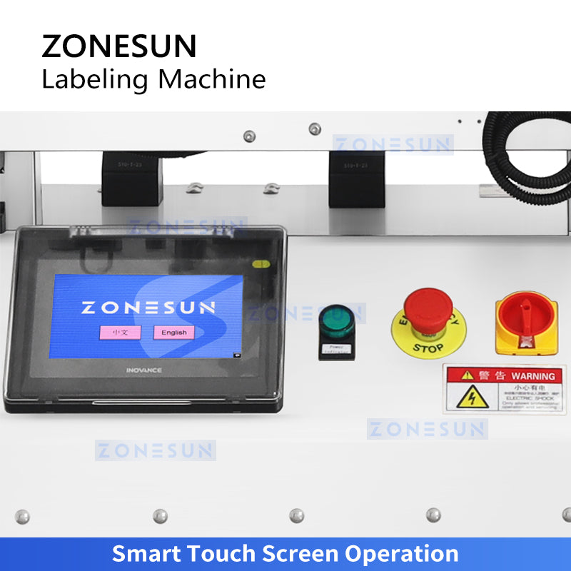 Zonesun ZS-TB150RP Wrap Around Label Applicator Touch Screen