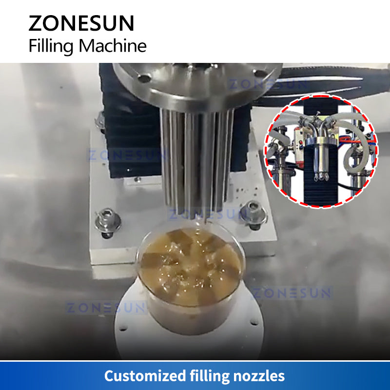 ZONESUN ZS-FM250 Dual-Color Swirl Filling Machine Stripe Filler Nozzles