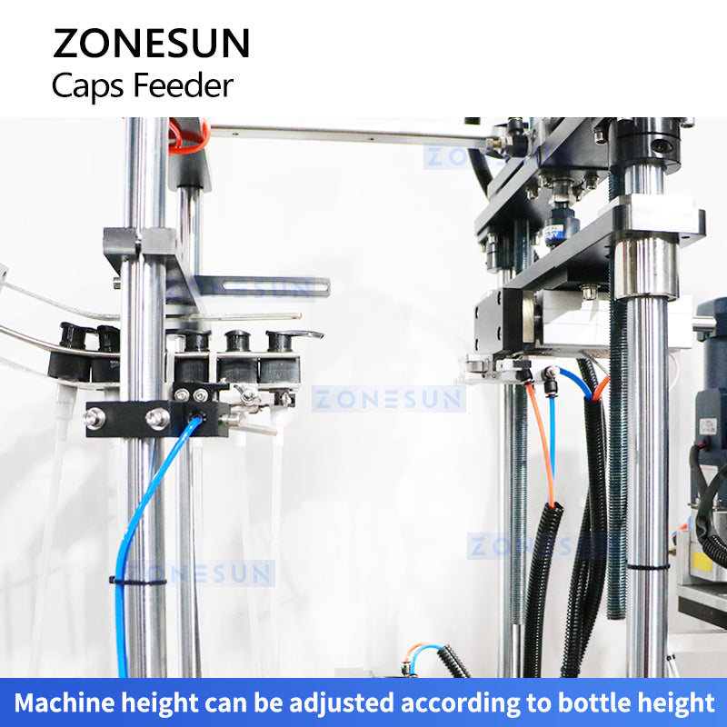 Zonesun ZS-XG445S Pump Bottle Cap Feeding Machine Adjustable Height