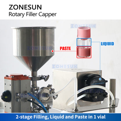 Zonesun ZS-AFC30 Paste & Liquid Filler-Capper Filling Station