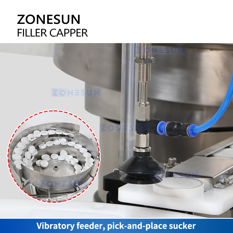 ZONESUN ZS-AFC26 Automatic Bottle Filler Capper Vibratory Feeder