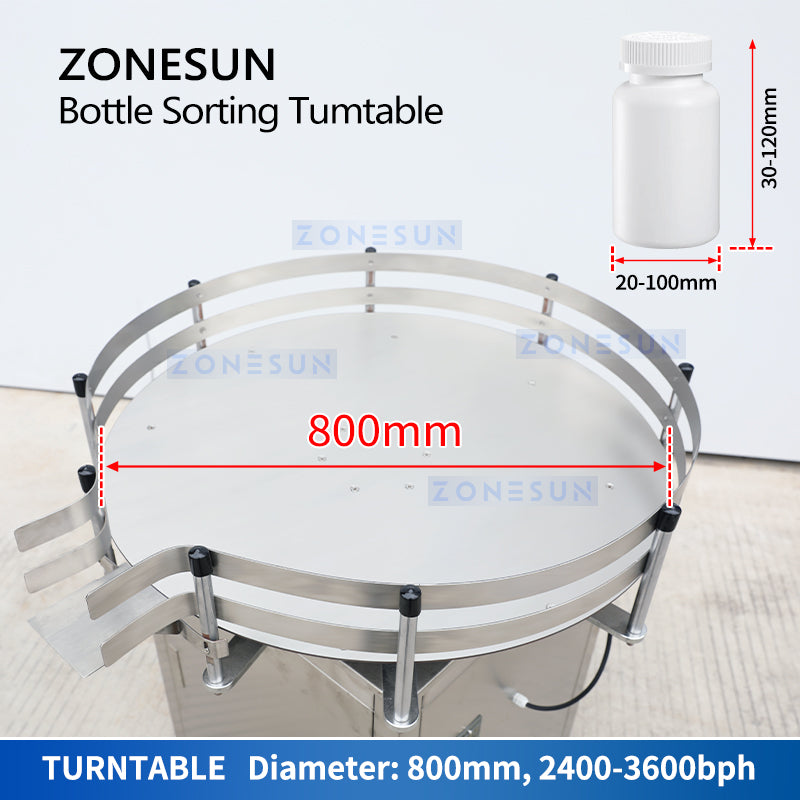 Zonesun ZS-SP800 Bottle Accumulator Pet Bottle Sorting Machine