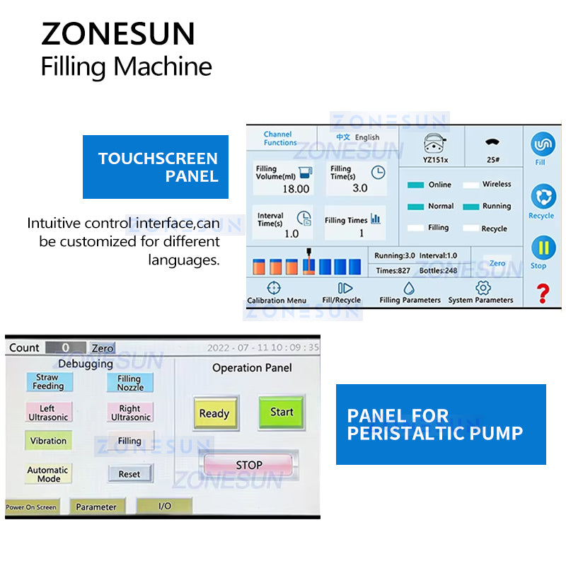 Zonesun ZS-FSHS21 Honey Straw Filling Machine Details