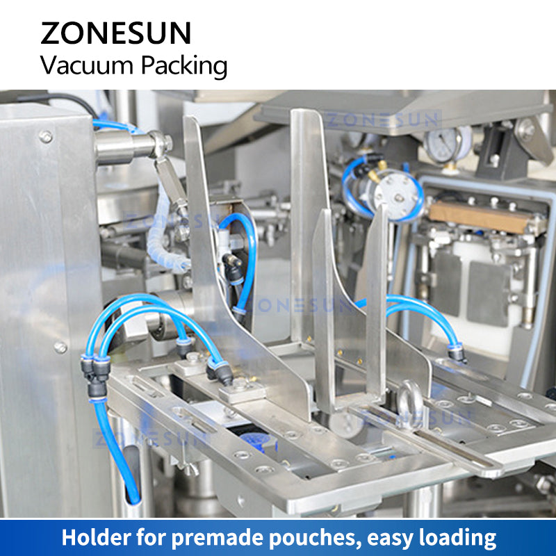 ZONESUN Automatic Rotary Vacuum Packaging Machine ZS-VPM16 Pouch Holder
