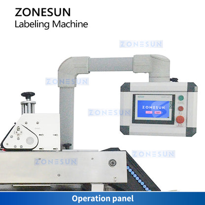 Zonesun ZS-TBRH100 Horizontal Tube Labeler with Traying System Operation Panel