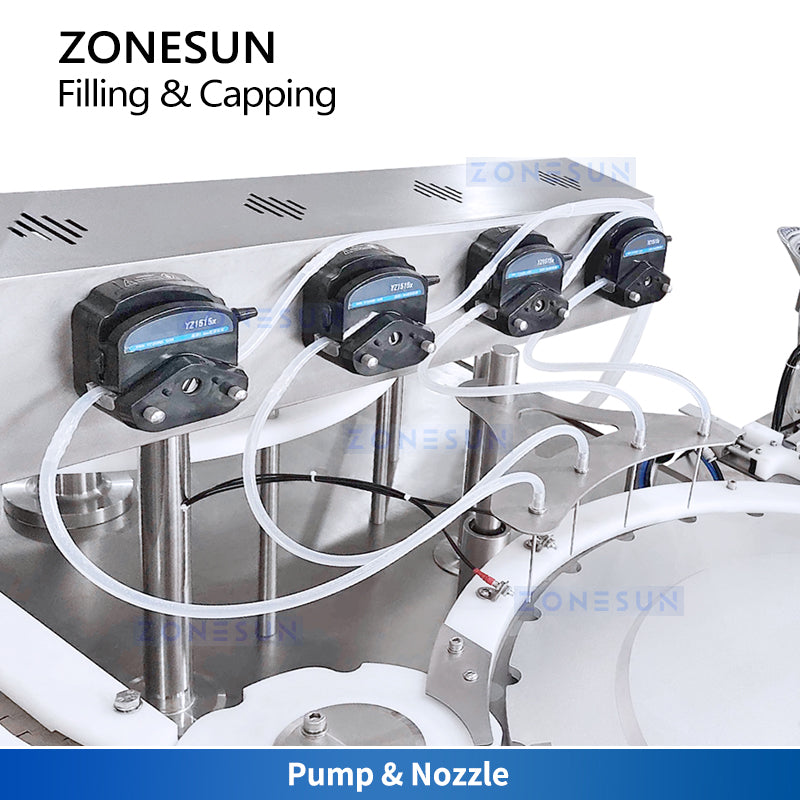 Zonesun ZS-AFC39 Vial Filling and Capping Monoblock Peristaltic Pump