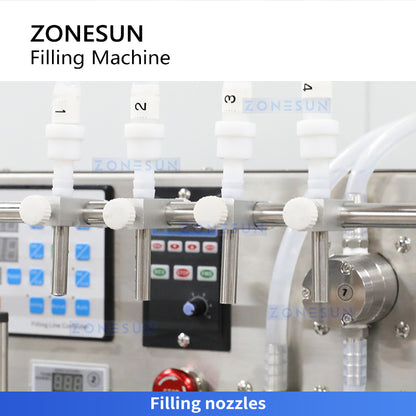 Zonesun ZS-DTMP4 Automatic Magnetic Pump Liquid Filler Filling Head