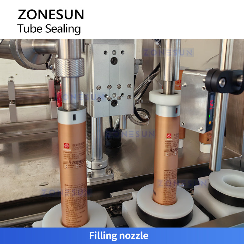 Zonesun ZS-TFS6 Linear Ultrasonic Tube Filling and Sealing Machine Filling Nozzle