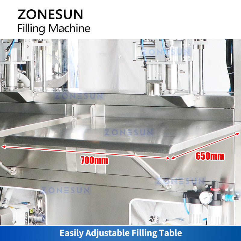 Zonesun ZS-BIB01D Bag in Box Filler Filling Table