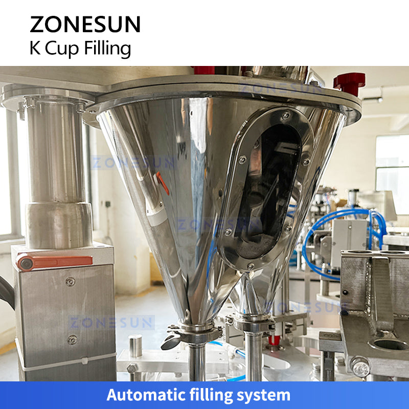 Zonesun ZS-KCFC2 Coffee K Cup Filling Machine Monoblock Auger Fillers