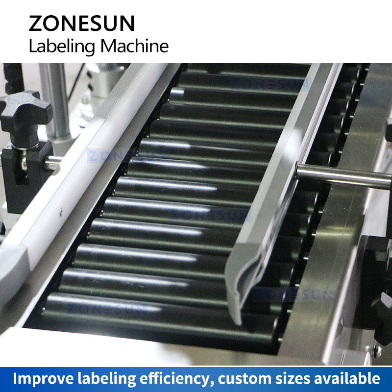 ZONESUN ZS-TB800 Automatic Tube Labeler Roller Conveyor